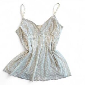 white floral babydoll tank